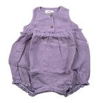 Teddy E Minou Pagliaccetto Giromanica Tinta Unita per Neonata E25TU036C0070 LILLA TEDDY E MINOU 