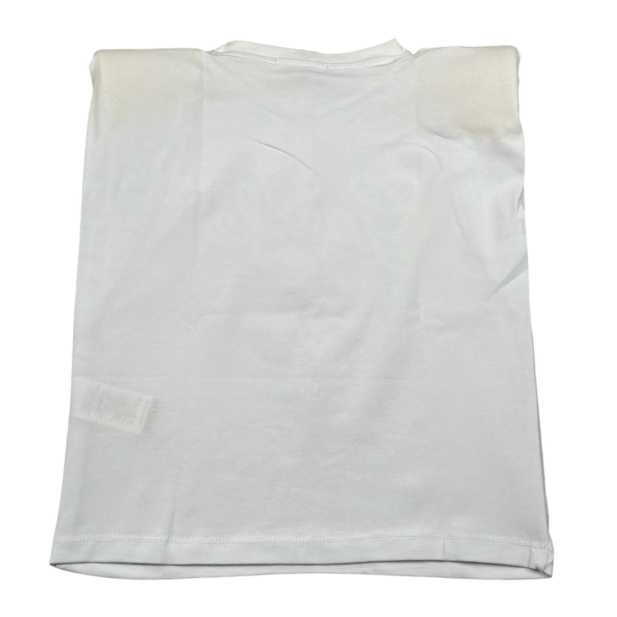 Gaelle T-Shirt Girocollo Tinta Unita con Logo per Bambina 2746MY00004 BIANCO/VERDE GAELLE 