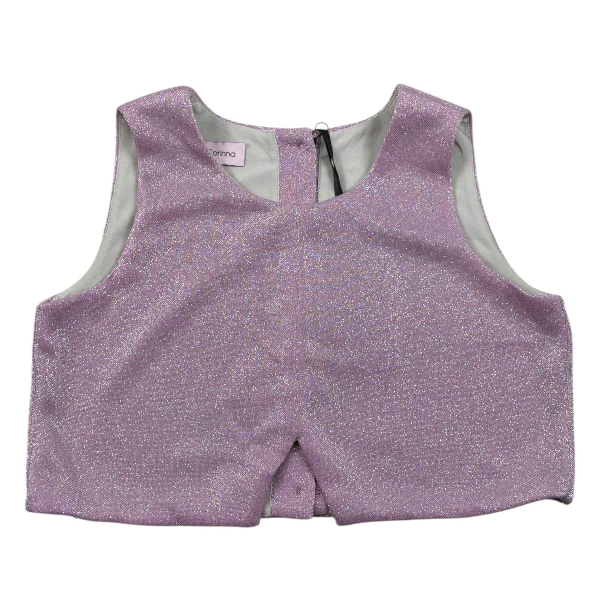 Nunzia Corinna Top tinta unita Giromanica Rosa per Bambina 4216210 ROSA NUNZIA CORINNA 