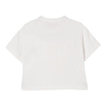 Elisabetta Franchi T-Shirt Girocollo Tinta Unita con Logo per Bambina EFTS232XX PANNA ELISABETTA FRANCHI 