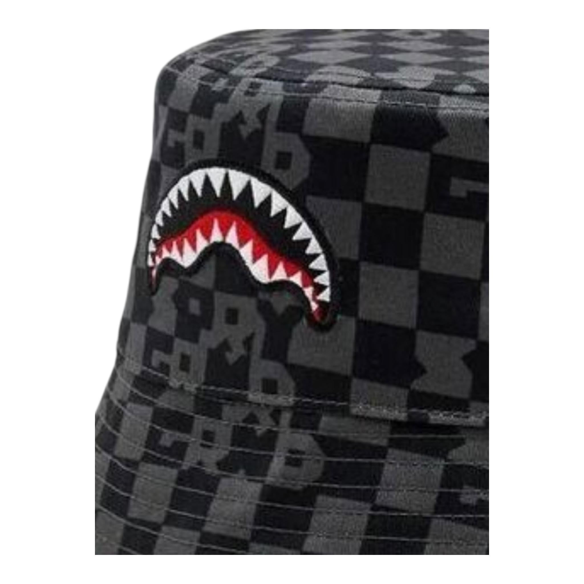 Sprayground Cappello Modello Pescatore Bicolore con Fantasia per Bambino SP14998BRW NERO SPRAYGROUND 