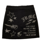 JOHN RICHMOND gonna tinta unita con brillantini Nero per Bambina RGA25239GO NERO JOHN RICHMOND 