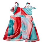 Naice Abito Multicolor con Bretelle per Bambina 24138 MULTICOLOR NAICE 