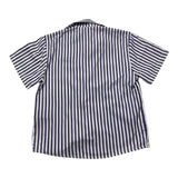 Never Too Camicia Mezza Manica Fantasia A Righe Bianco/Blu Per Bambino