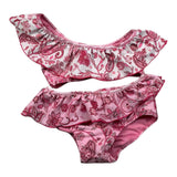 4Giveness Costume Intero con Balze Tinta Unita per Neonata 125NBWIN4962 ROSA 4GIVENESS 