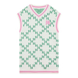 Karl Lagerfeld Abito Giromanica In Maglia Tinta Unita Con Stampe In Contrasto Bianco Per Bambina