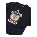 MAYORAL maglia tinta unita girocollo con stampa Blu per Neonato 231074 BLU MAYORAL 