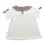 Laranjinha T-Shirt Tinta Unita con Colletto per Neonata 92907V5863L67 BIANCO LARANJINHA 