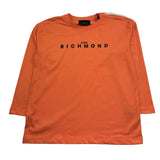 John Richmond Shirt Girocollo Tinta Unita con Stampa per Bambino RBP26021TS ARANCIONE JOHN RICHMOND 