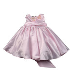 A' La Page Abito Mezza Manica Tinta Unita con Fiocco E Colletto per Neonata ANGELITE ROSA A' LA PAGE 