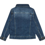 Guess Giubbino In Denim Tinta Unita con Stelle per Neonata N0BL08D4H60 BLU GUESS 