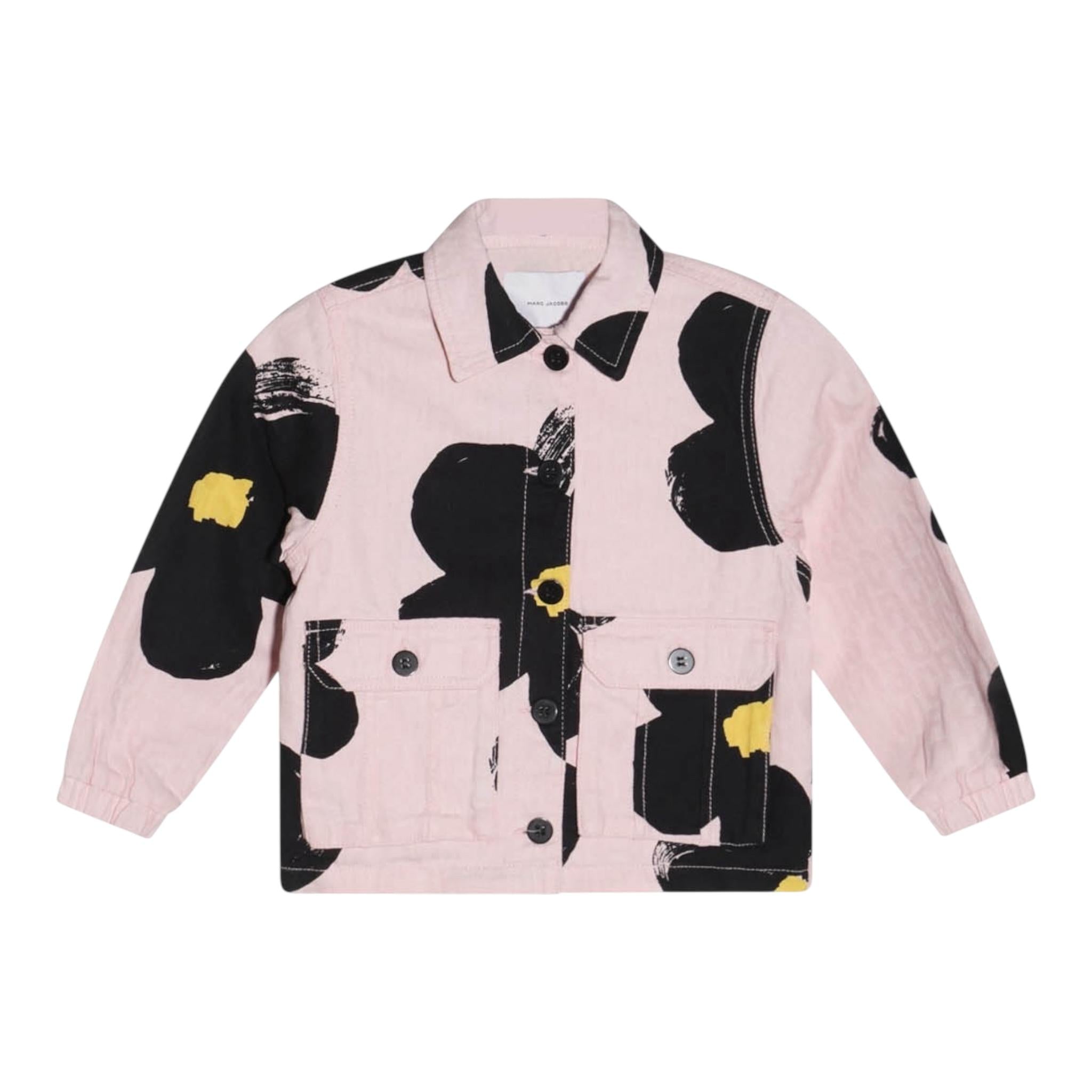 Marc Jacobs Giubbino In Denim Tinta Unita con Fantasia Fiori per Neonata W60424N ROSA MARC JACOBS 