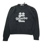 GAELLE maglia girocollo tinta unita con stampa Nero per Bambina 2741W0952 NERO GAELLE 