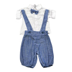 Jacques & Monique Completo 3 Pezzi Camicia-Papillion-Pantalone per Neonato 1151 BIANCO JACQUES & MONIQUE 