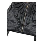 RELISH chiodo in ecopelle tinta unita Nero per Bambina RGA23050 NERO RELISH 