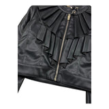 RELISH chiodo in ecopelle tinta unita Nero per Bambina RGA23050 NERO RELISH 