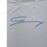 Genny Princess T-Shirt Girocollo Tinta Unita Con Brillantini Bianco Per Bambina