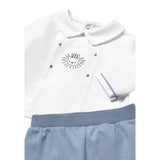 Mayoral Completo 2 Pezzi Shirt-Ghettina Bicolore per Neonato 1558X BIANCO/BLU MAYORAL 