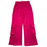 Diadora Pantalone Tuta Tinta Unita Modello Palazzo Fuxia Per Bambina