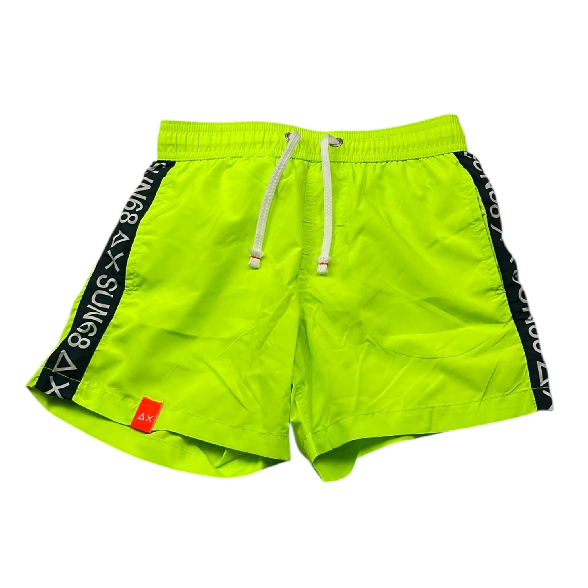 Sun68 Costume Modello Bermuda Bicolore per Bambino H33309 VERDE FLUO SUN68 
