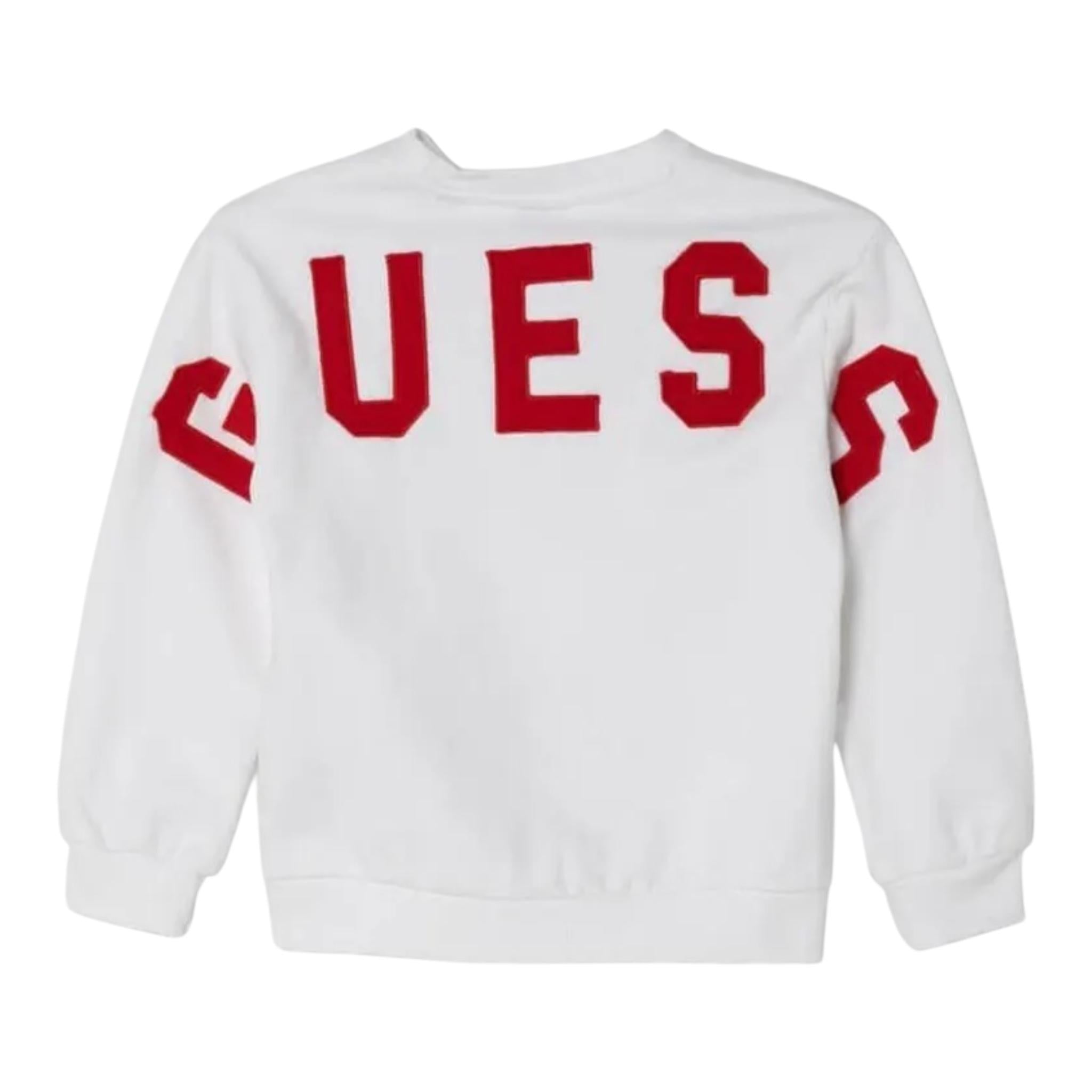 GUESS felpa tinta unita girocollo Bianco per Neonato N3YQ05KAD73N BIANCO GUESS 