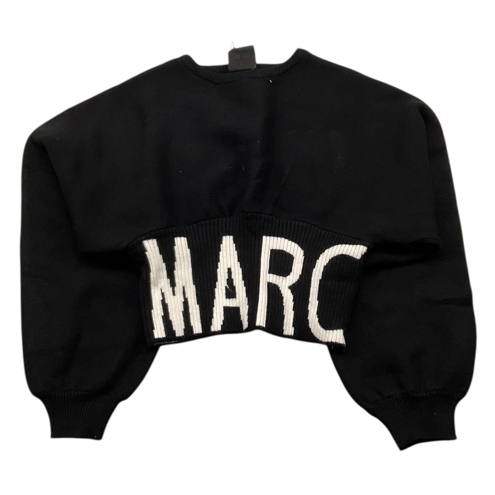 MARC ELLIS maglia crop tinta unita con logo Nero per Bambina JMJSW00171X NERO MARC ELLIS 