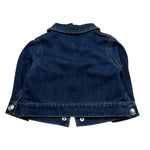 Moschino Giubbino In Denim Tinta Unita per Neonata MUS035 BLU MOSCHINO 