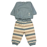 MAYORAL completo 4 pezzi 2felpa-2pantalone bicolore Bianco per Neonato 2623X BIANCO MAYORAL 