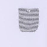 Jeckerson T-Shirt Girocollo Tinta Unita con Taschino per Bambino 190TJMJS25 BIANCO JECKERSON 