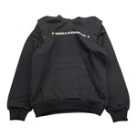 DANIELE ALESSANDRINI felpa tinta unita con cappuccio e stampa Nero per Bambino 1231F00034X NERO DANIELE ALESSANDRINI 