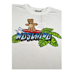 Moschino T-Shirt Girocollo Tinta Unita con Logo per Bambino HUM05K BIANCO MOSCHINO 