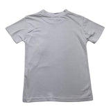 Brian Rush T-Shirt Girocollo Tinta Unita Con Stampa Azzurro Per Neonato