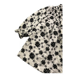 PICCOLA LUDO abito manica lunga tinta unita fantasia floreale Bianco per Bambina BS9WB0344 BIANCO PICCOLA LUDO 