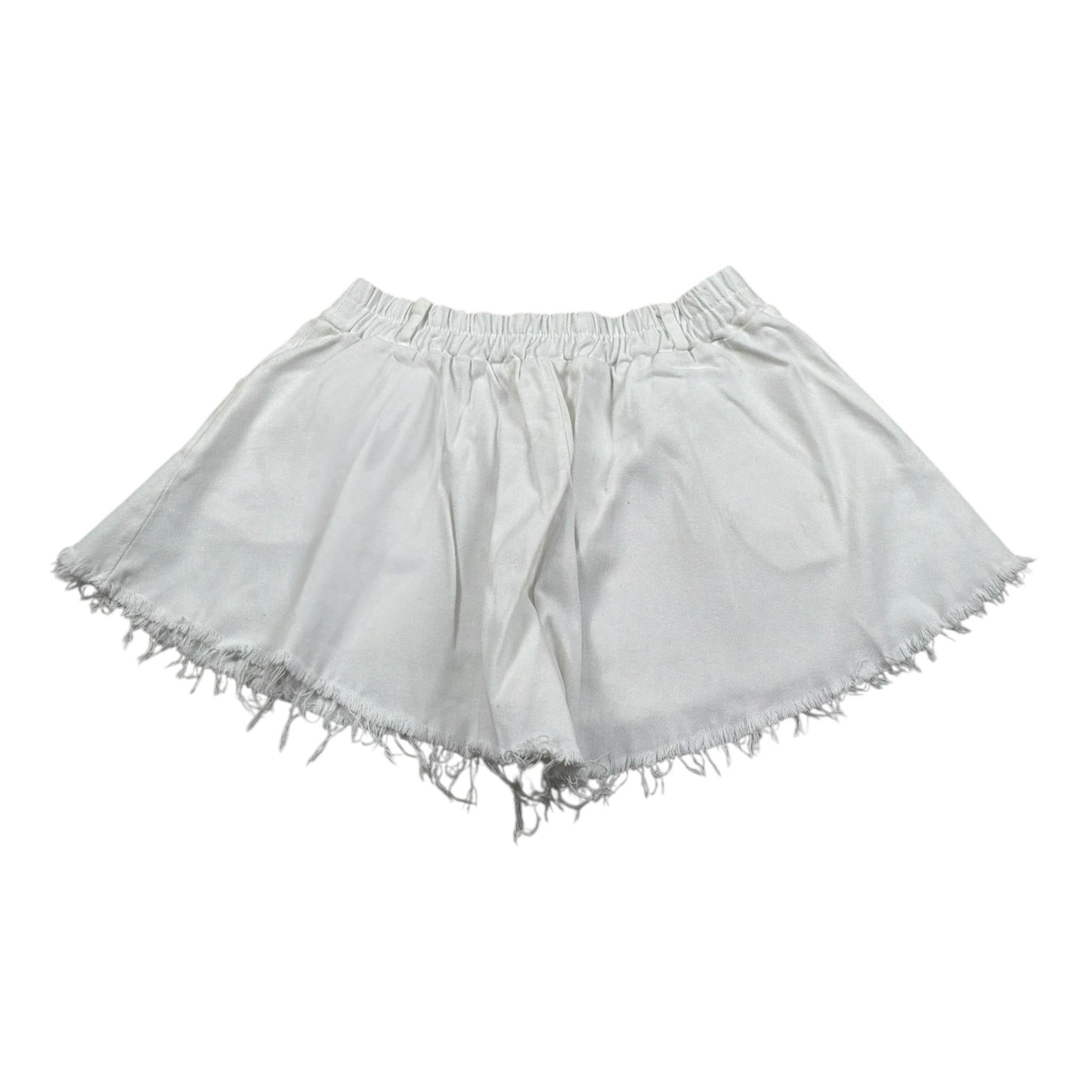 New Collection Short tinta unita con Elastico In Vita Bianco per Bambina MY1517 BIANCO NEW COLLECTION 