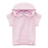 Hinnominate Felpa Mezza Manica Tinta Unita Con Cappuccio Rosa Per Bambina