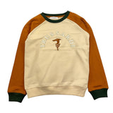 TRUSSARDI felpa chiusa girocollo tinta unita con maniche in contrasto Panna per Bambino TBA245070FE PANNA TRUSSARDI 
