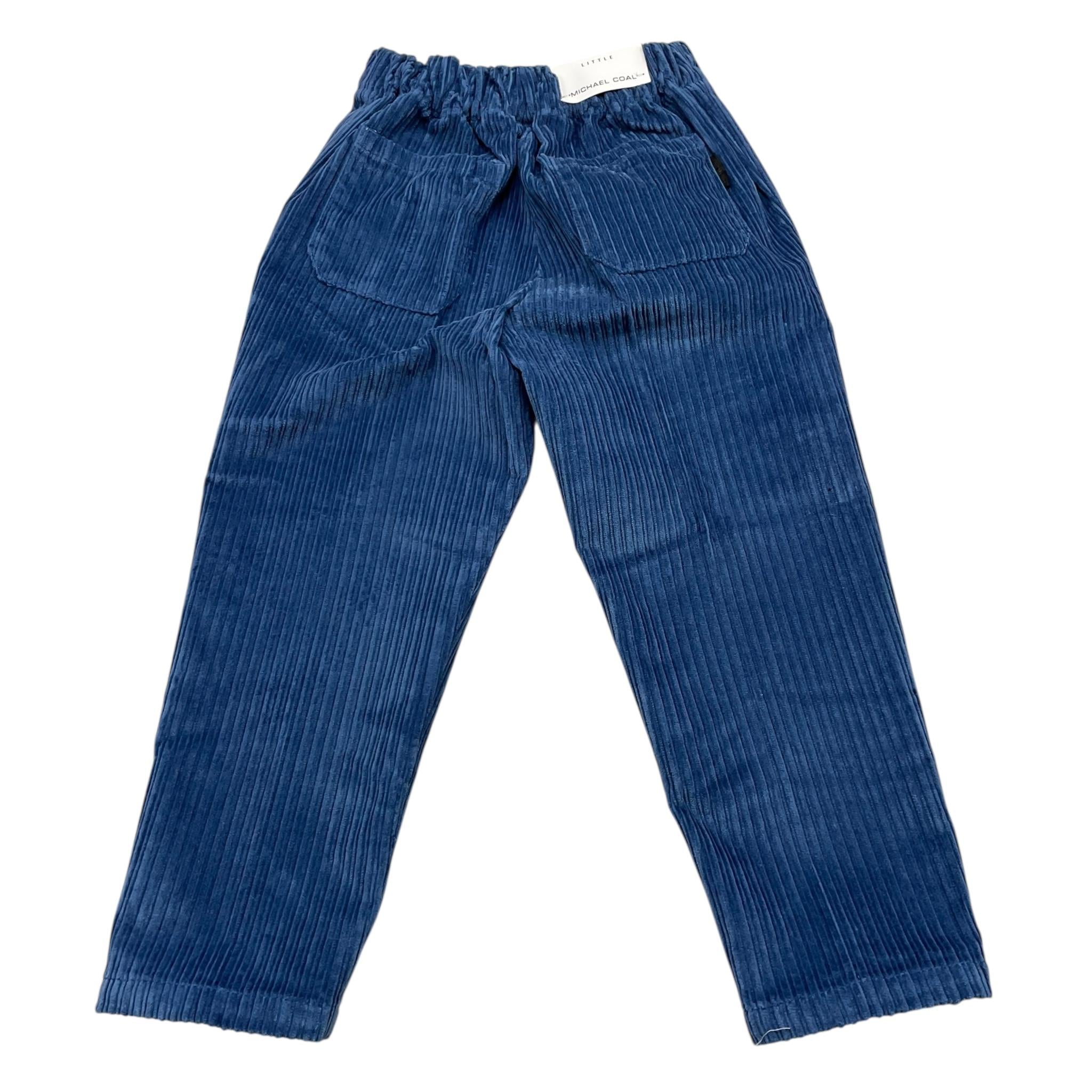 MICHAEL COAL pantalone tinta unita con elastic in vita Blu per Bambino YOUTOM3333F24 BLU MICHAEL COAL 