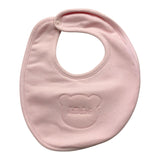 LE BEBE' bavetta tinta unita con stampa Rosa per Neonata LBG4888 ROSA LE BEBE' 