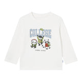 MAYORAL shirt girocollo tinta unita con stampa in contrasto Bianco per Bambino 2032J BIANCO MAYORAL 