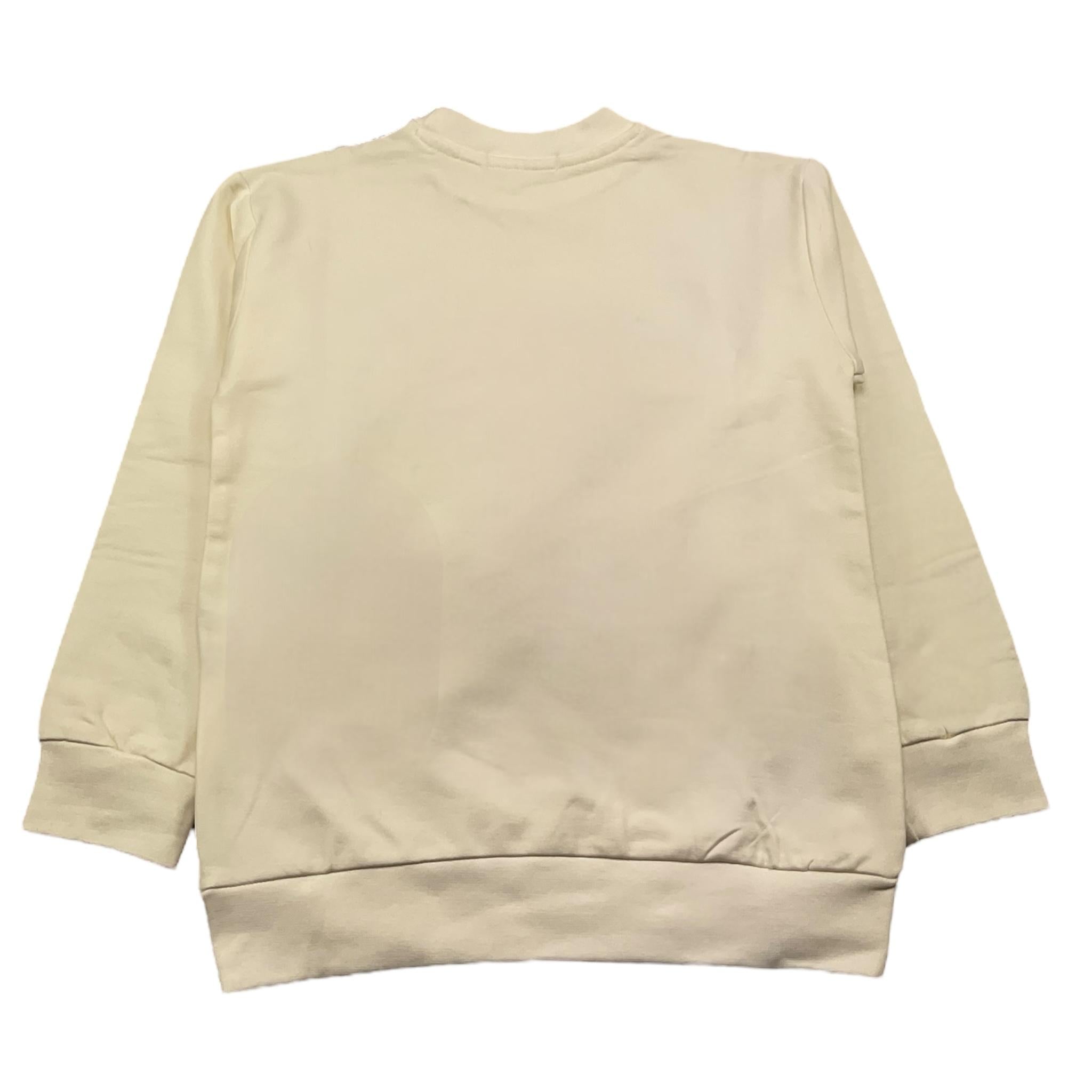 NEVER TOO felpa chiusa girocollo tinta unita Bianco per Bambino NT2184B BIANCO NEVER TOO 