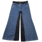 PATRIZIA PEPE jeans tinta unita modello palazzo con profili in contrasto Blu per Bambina 7P0320 BLU PATRIZIA PEPE 