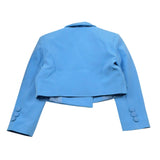 Petit Posh Giacca Crop Tinta Unita per Bambina GFBS25030GCX AZZURRO POLVERE PETIT POSH 