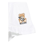 Moschino Short In Felpa Tinta Unita con Stampa per Bambina HAQ014L BIANCO MOSCHINO 