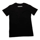 G2Firenze T-Shirt Girocollo Tinta Unita Con Stampa In Contrasto Nero Per Bambino