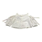 A' La Page Camicia Tinta Unita Modello Top per Bambina ANEMONE BIANCO A' LA PAGE 