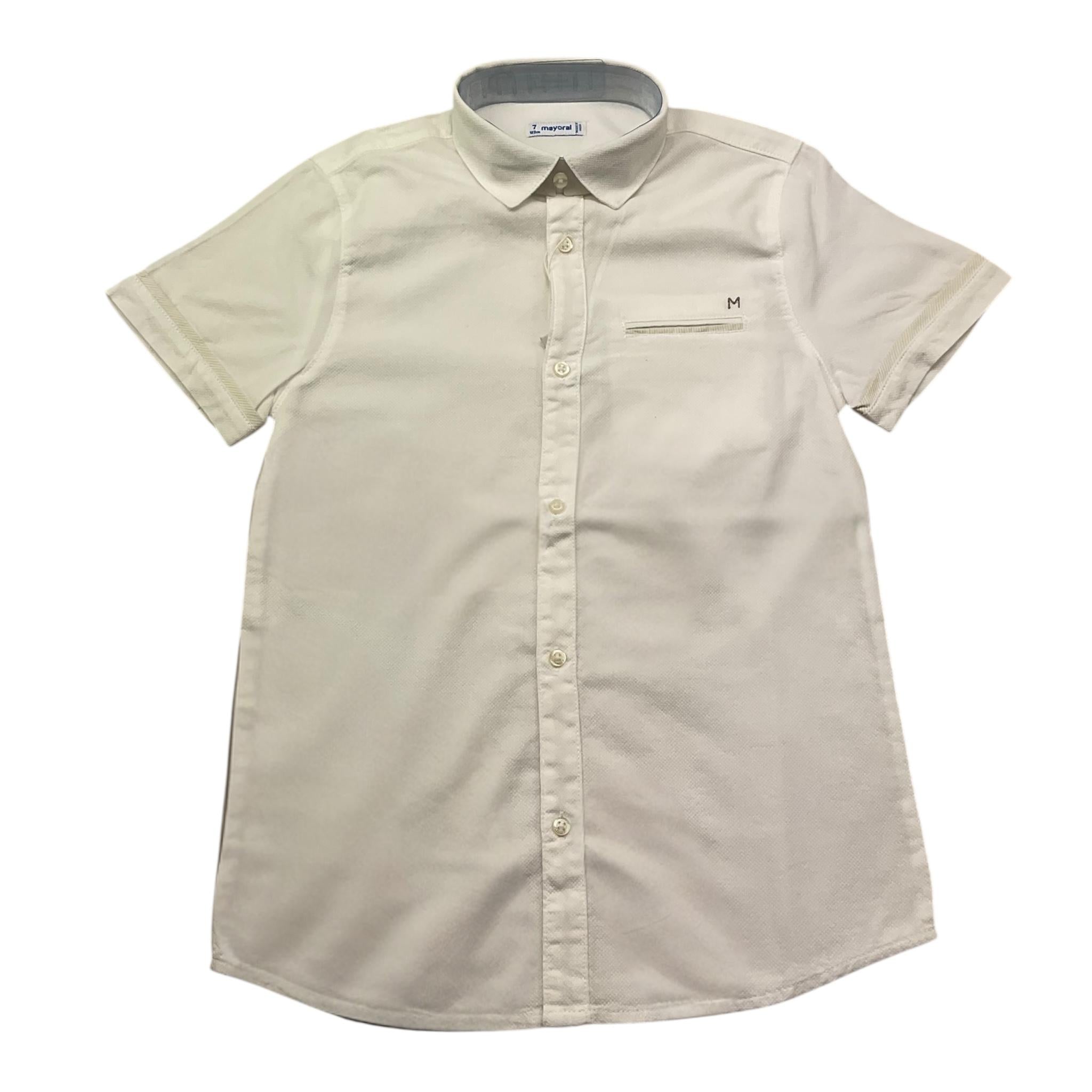 Mayoral Camicia Manica Lunga Tinta Unita per Bambino 3159 BIANCO MAYORAL 