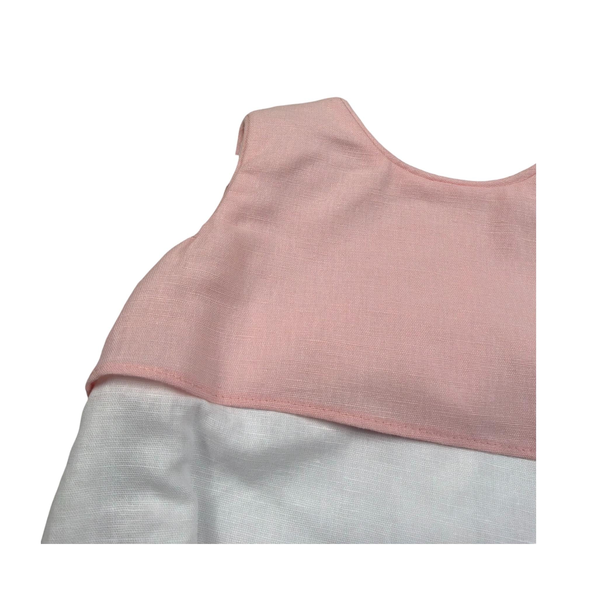 Cua-Cuak Pagliaccetto Giromanica Bicolore Bianco/Rosa per Neonata 4812 BIANCO/ROSA CUA-CUAK 