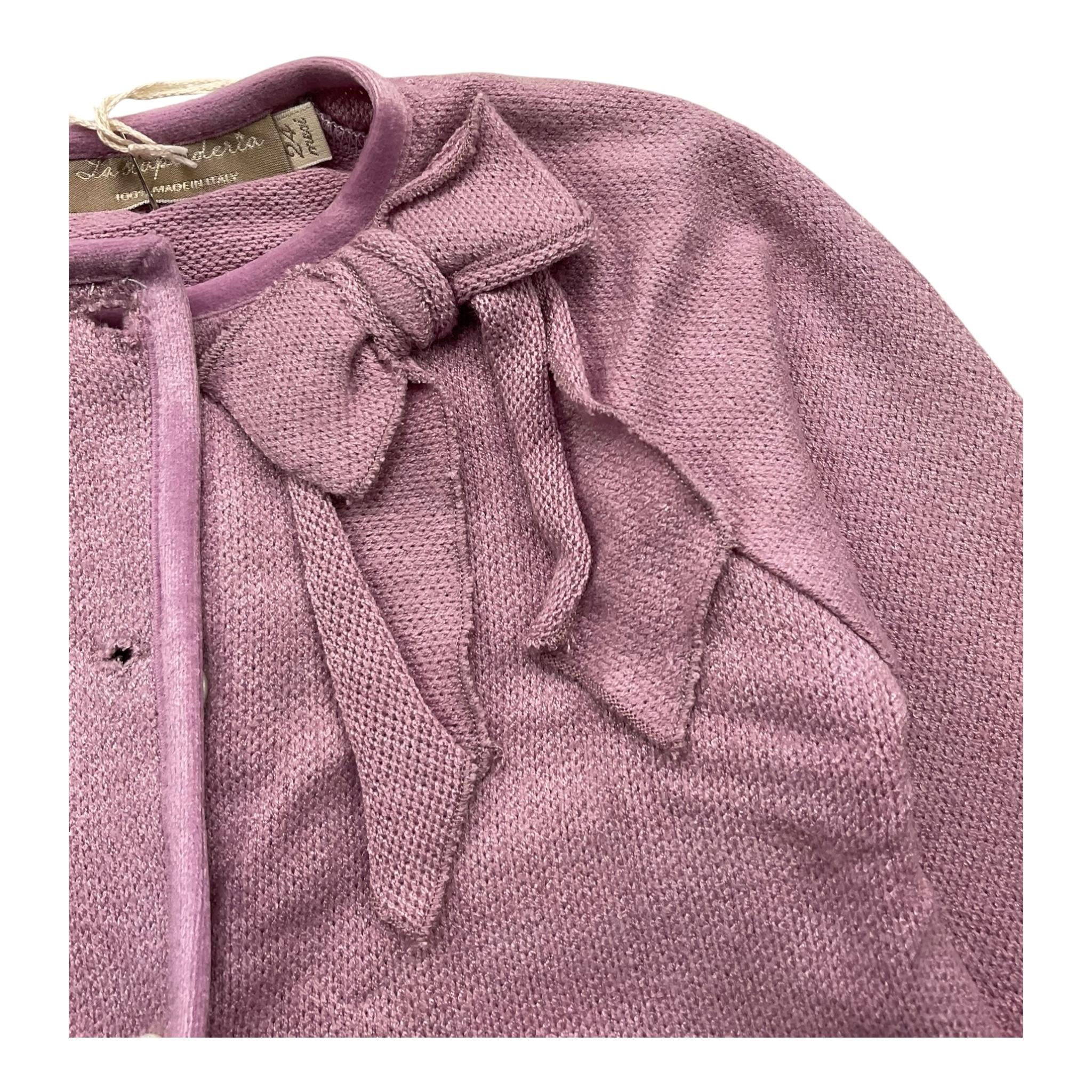 LA STUPENDERIA coprispalle tinta unita con bottoni Lilla per Neonata TCGC02 LILLA LA STUPENDERIA 