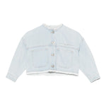 Il Gufo Giubbino In Denim Tinta Unita per Neonata P25GR232J0052N AZZURRO IL GUFO 