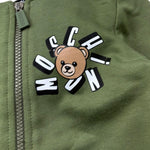 Moschino Completo 2 Pezzi Felpa-Pantalone Tinta Unita per Neonato MMK05D VERDE MOSCHINO 